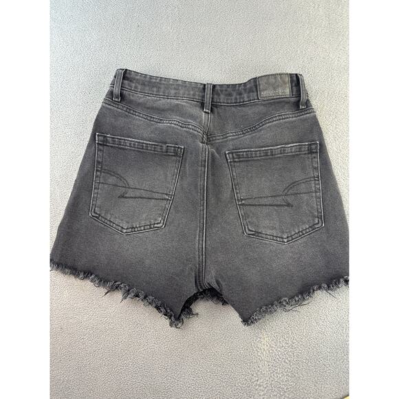 American‎ Eagle cutoff denim shorts size 00  raw edge hem - Picture 7 of 8